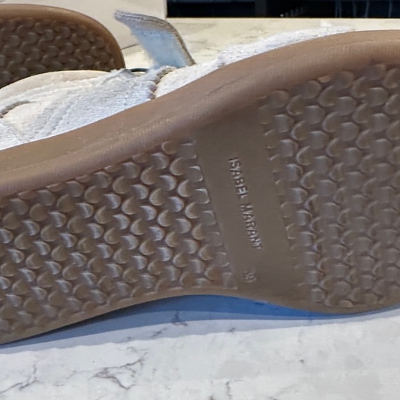 Isabel Marant Cream Suede High-Top Sneakers - Picture 7 of 7